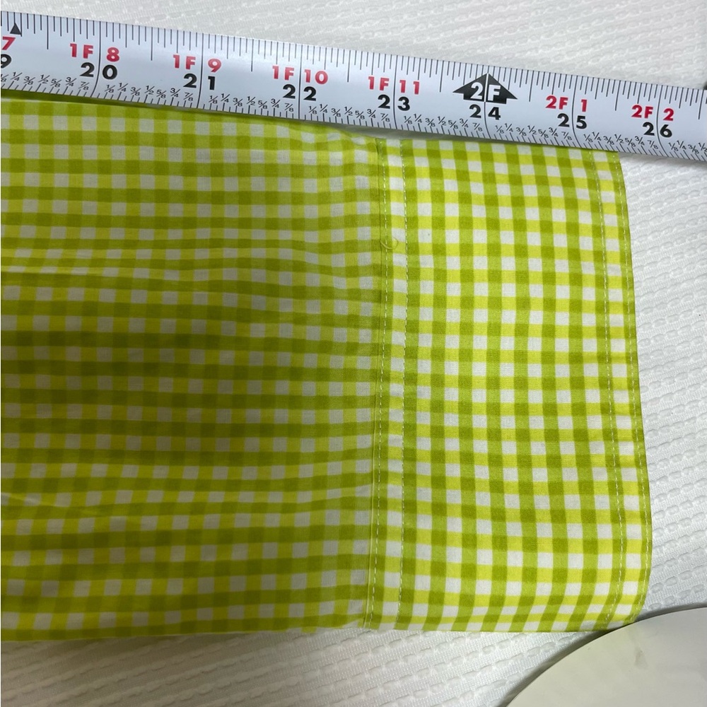 Michael Kors Lime Checkered Button Down Shirt - Picture 11 of 11